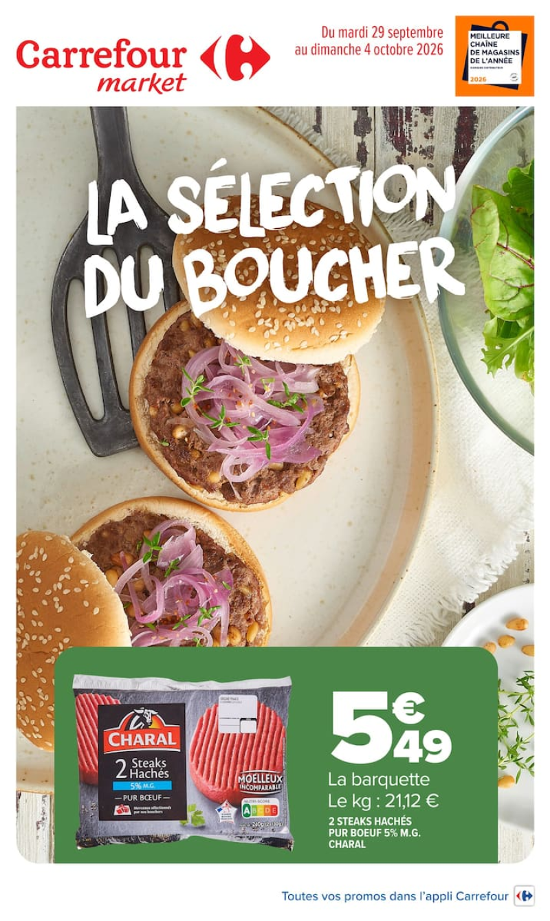 Carrefour Market catalogue du 29/09 au 05/10/2026 – page 1