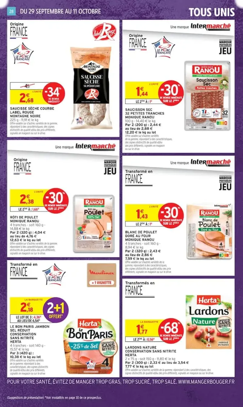 Intermarché Super catalogue du 29/09 au 12/10/2026 – page 28