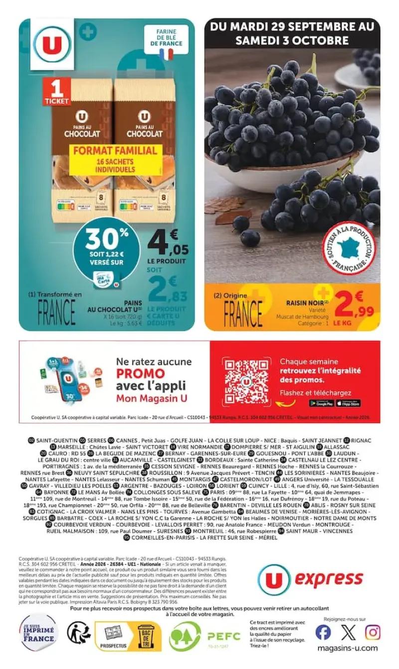 U Express catalogue du 29/09 au 12/10/2026 – page 18