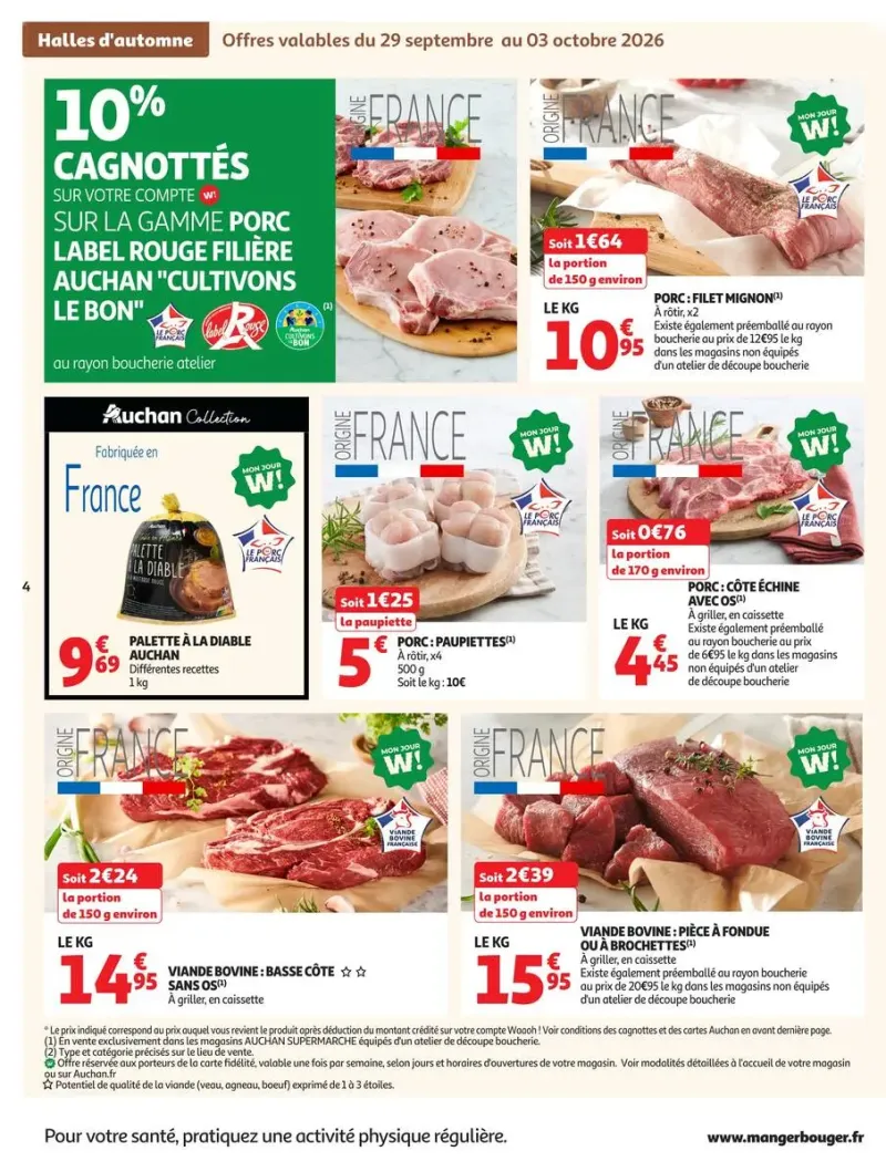 Auchan Supermarché catalogue du 29/09 au 11/10/2026 – page 4