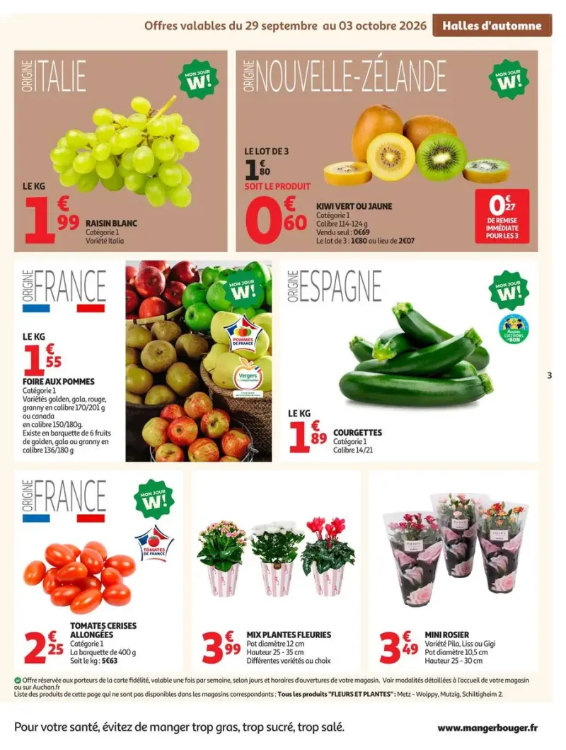 Auchan Supermarché catalogue du 29/09 au 11/10/2026 – page 3