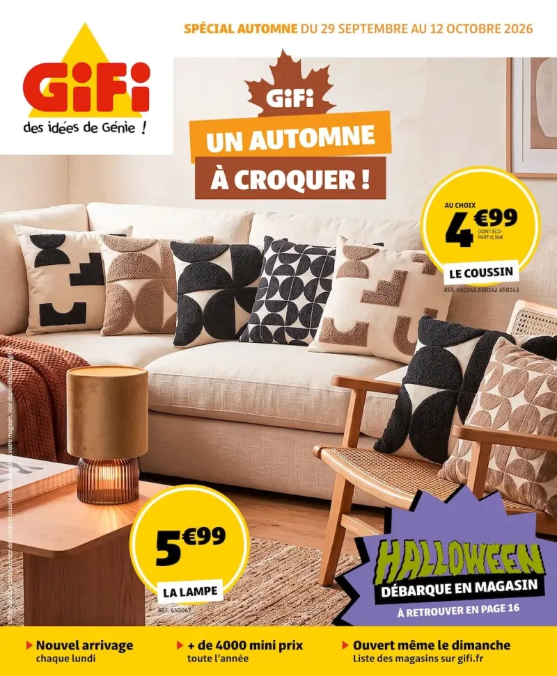 Gifi catalogue du 29/09 au 13/10/2026 – page 1