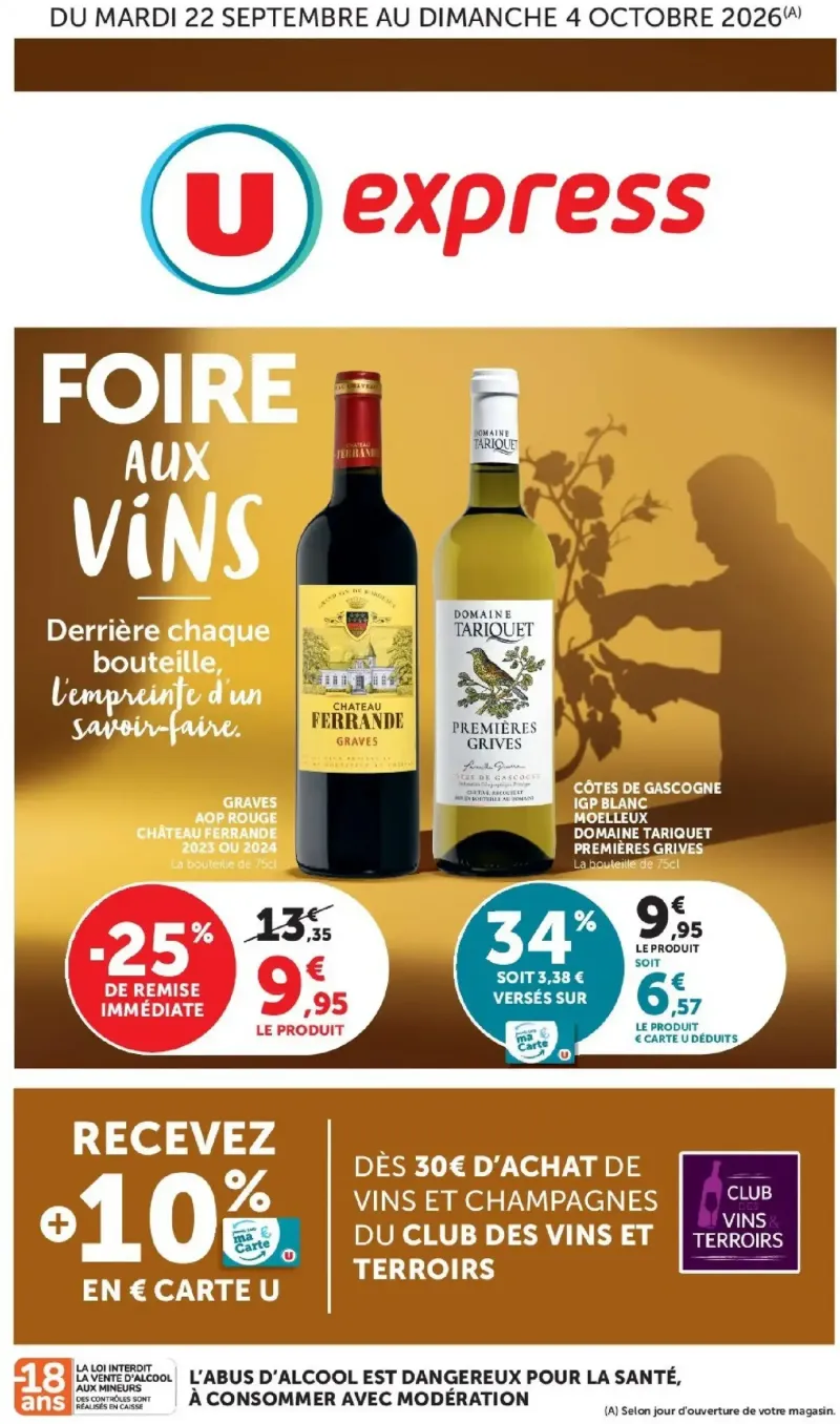 U Express catalogue du 22/09 – page 1