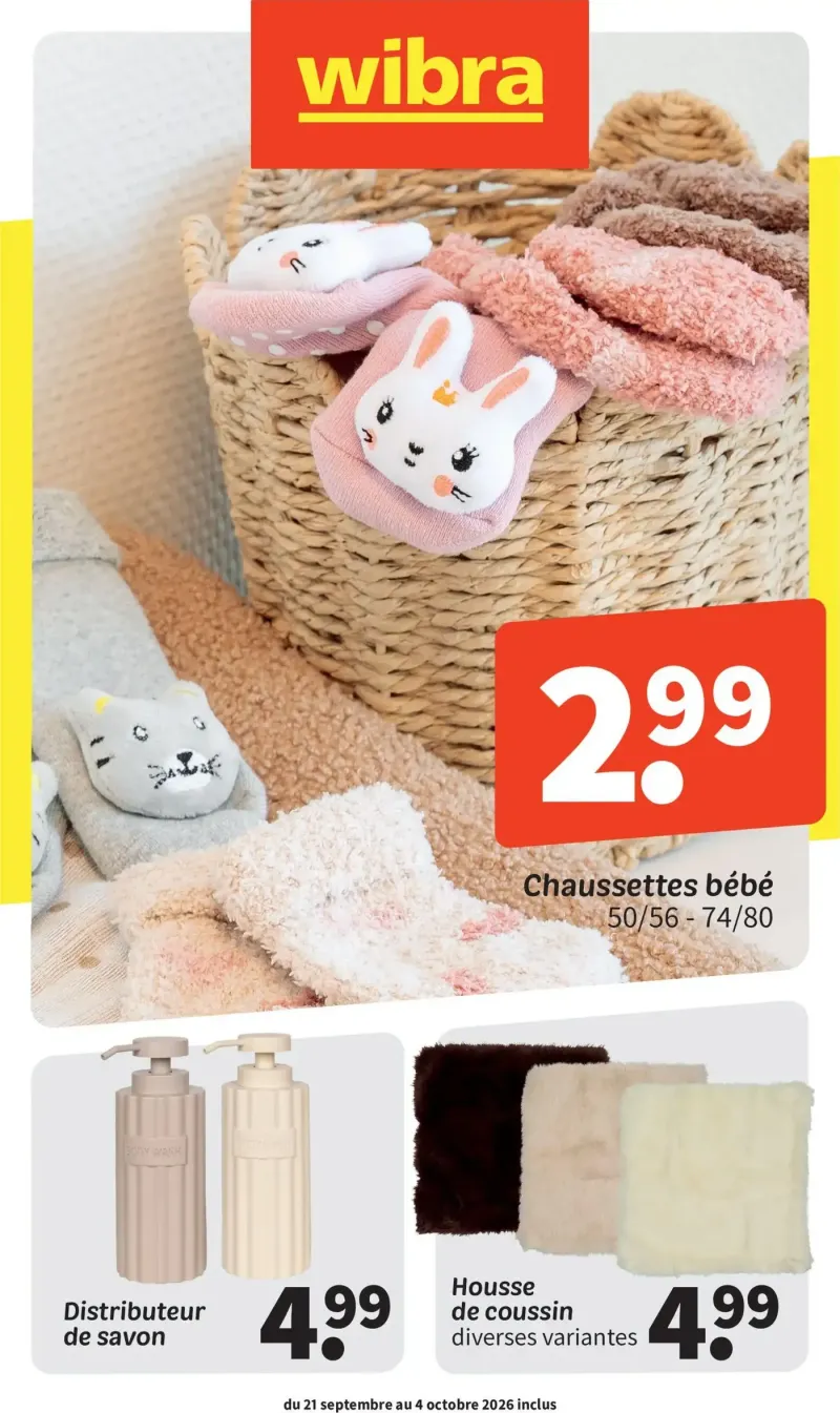 Wibra catalogue du 21/09 – page 1