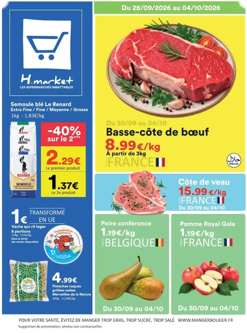 Hmarket catalogue du 28/09 au 05/10/2026 – page 1