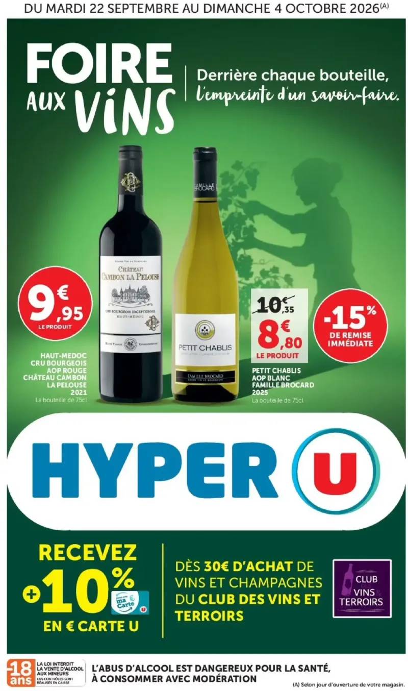 Hyper U catalogue du 22/09 – page 1