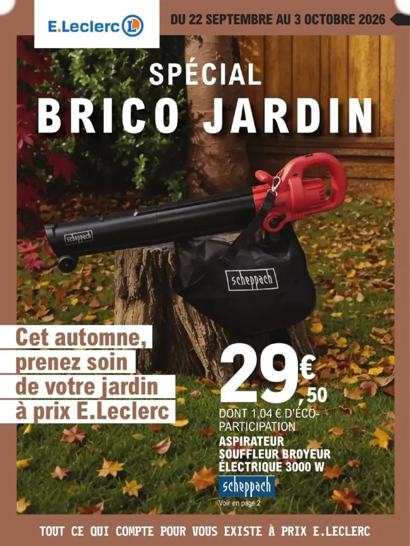 E.Leclerc catalogue du 22/09 – page 1