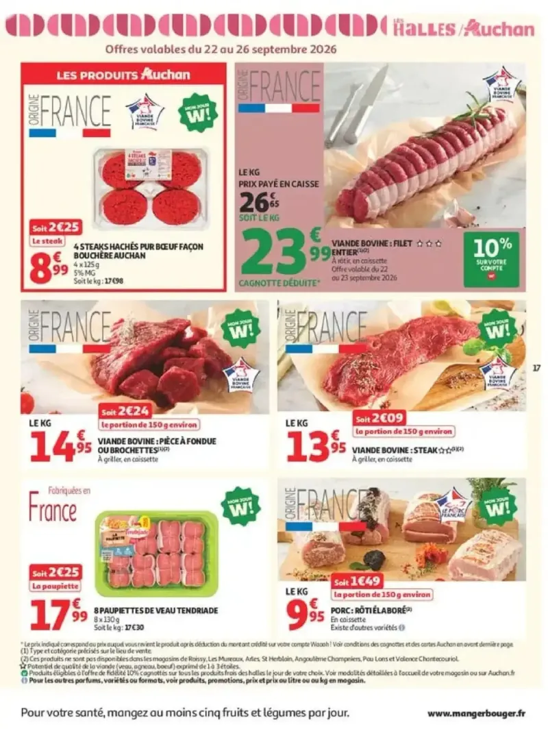 Auchan catalogue du 22/09 – page 17