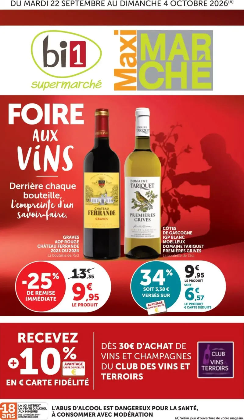 Bi1 catalogue du 22/09 – page 1