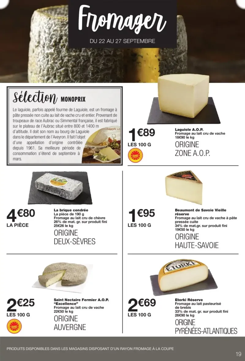Monoprix catalogue du 22/09 – page 19