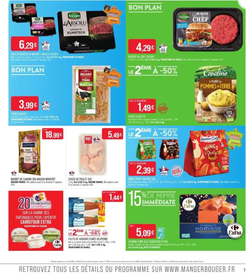 Supermarchés Match catalogue du 22/09 – page 9