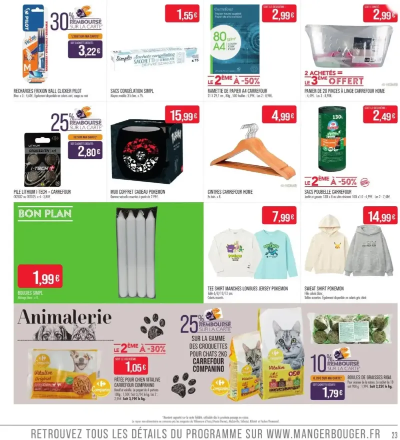 Supermarchés Match catalogue du 22/09 – page 23