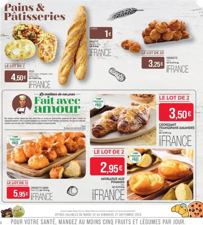 Supermarchés Match catalogue du 22/09 – page 6