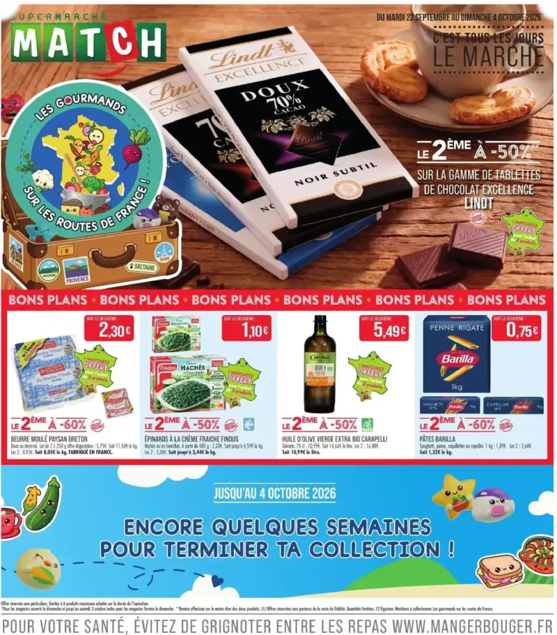 Supermarchés Match catalogue du 22/09 – page 1