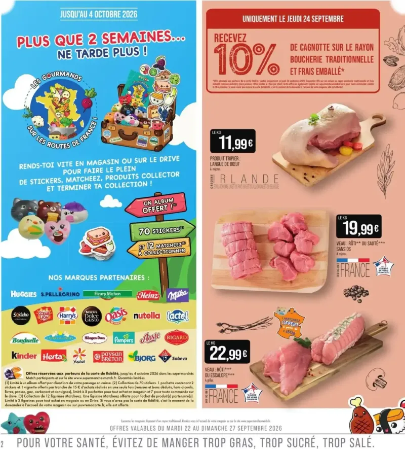 Supermarchés Match catalogue du 22/09 – page 2