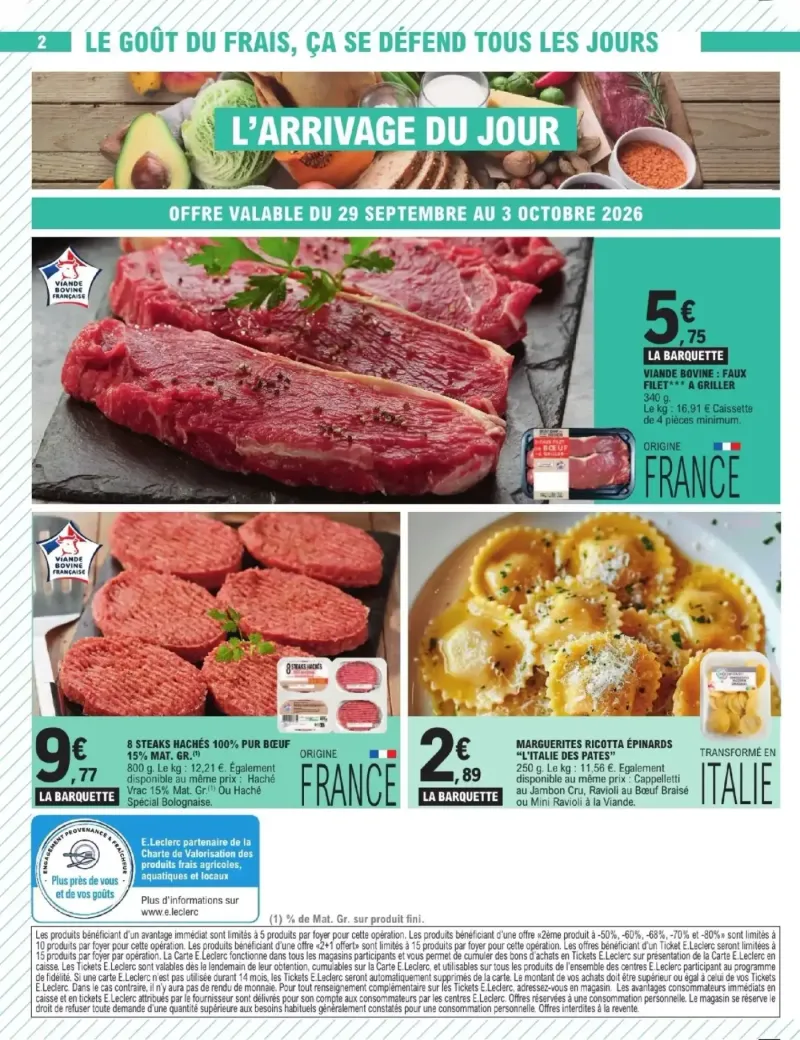 E.Leclerc catalogue du 29/09 – page 2