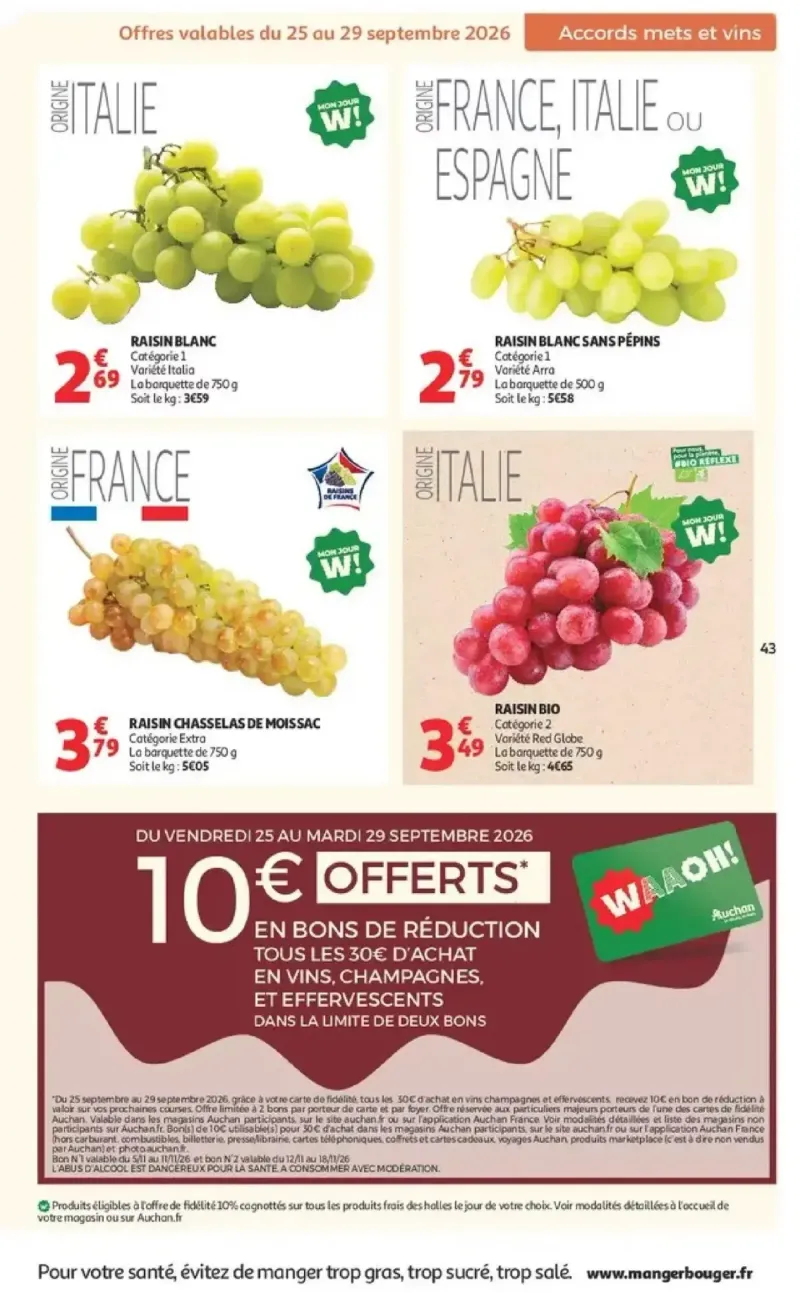 Auchan catalogue du 25/09 – page 43