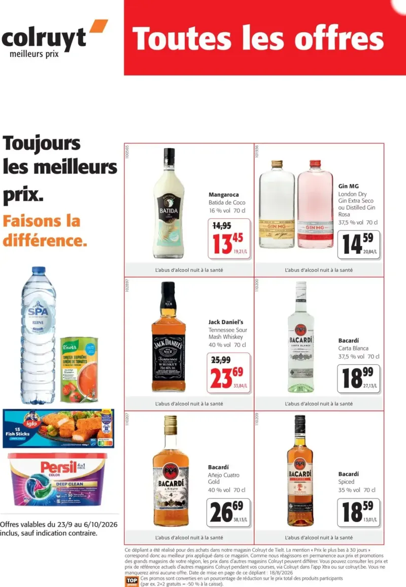 Colruyt catalogue du 23/09 – page 1