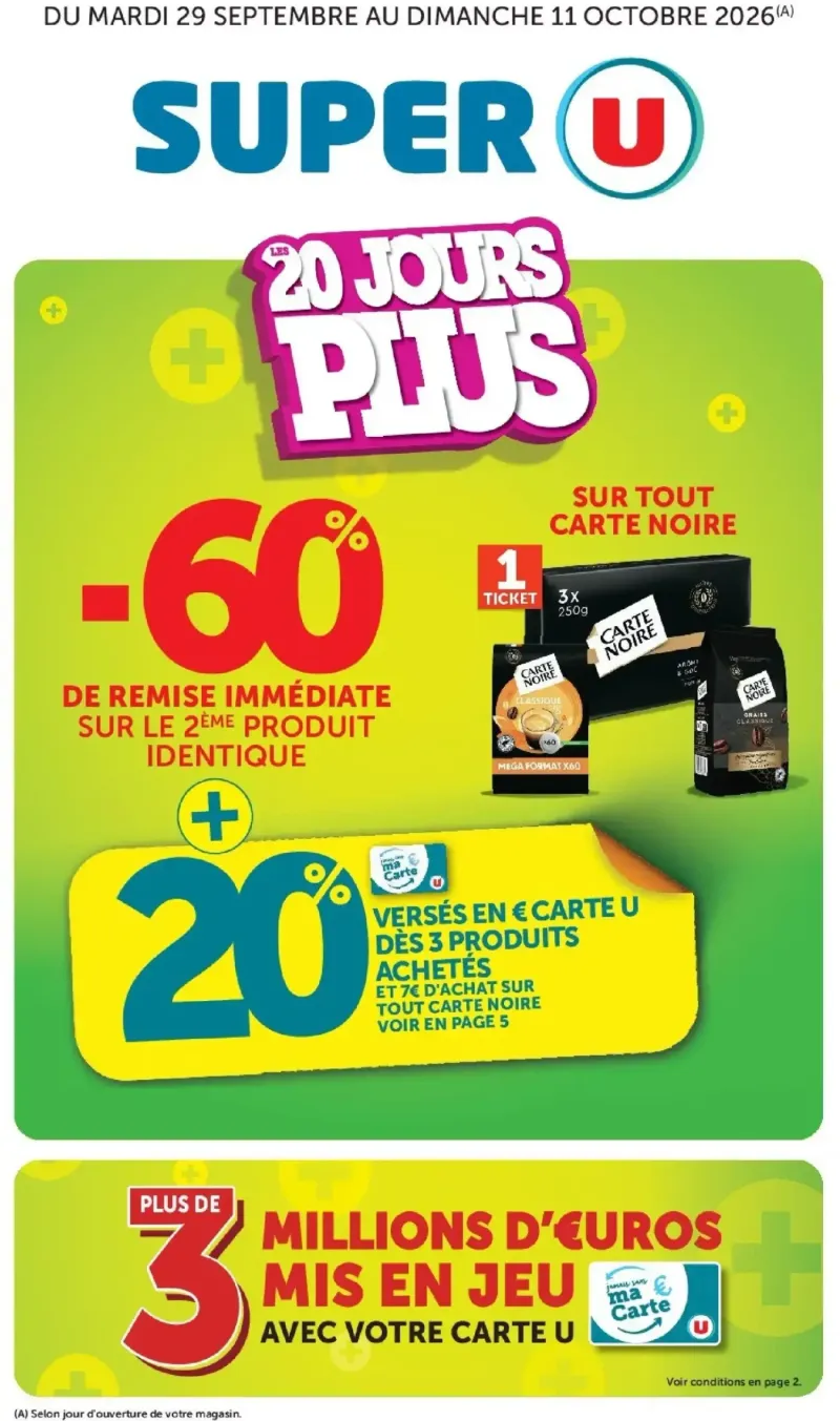 Super U catalogue du 29/09 – page 1