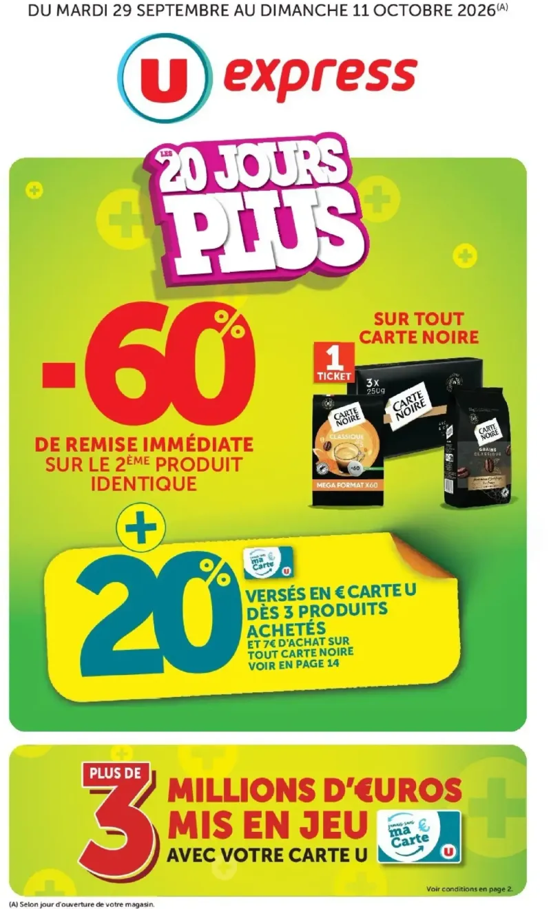 U Express catalogue du 29/09 – page 1