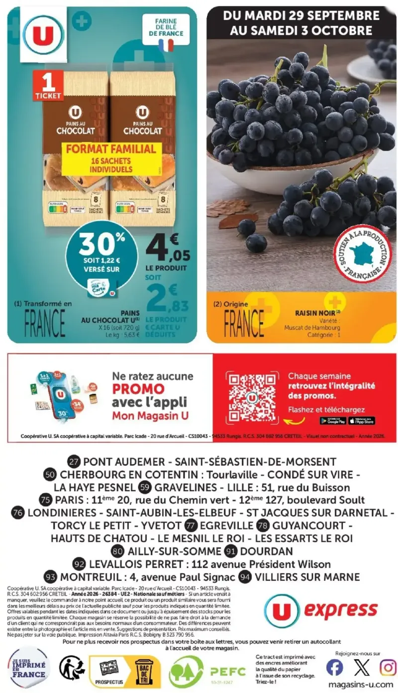 U Express catalogue du 29/09 – page 24
