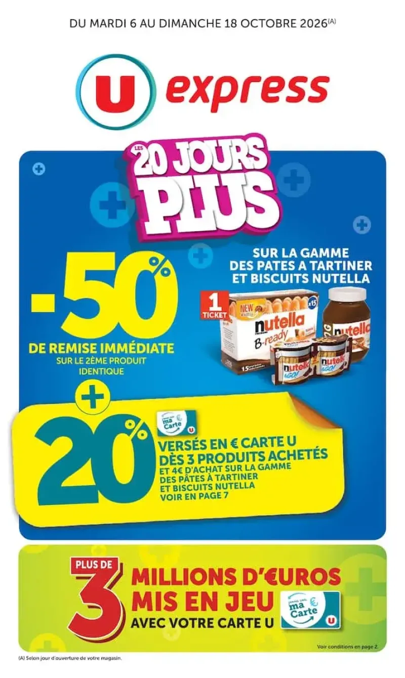 U Express catalogue du 06/10 au 19/10/2026 – page 1