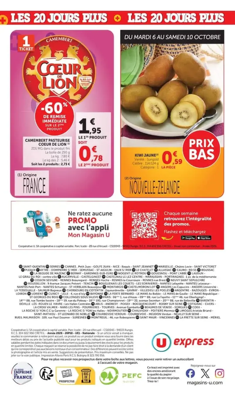 U Express catalogue du 06/10 au 19/10/2026 – page 16