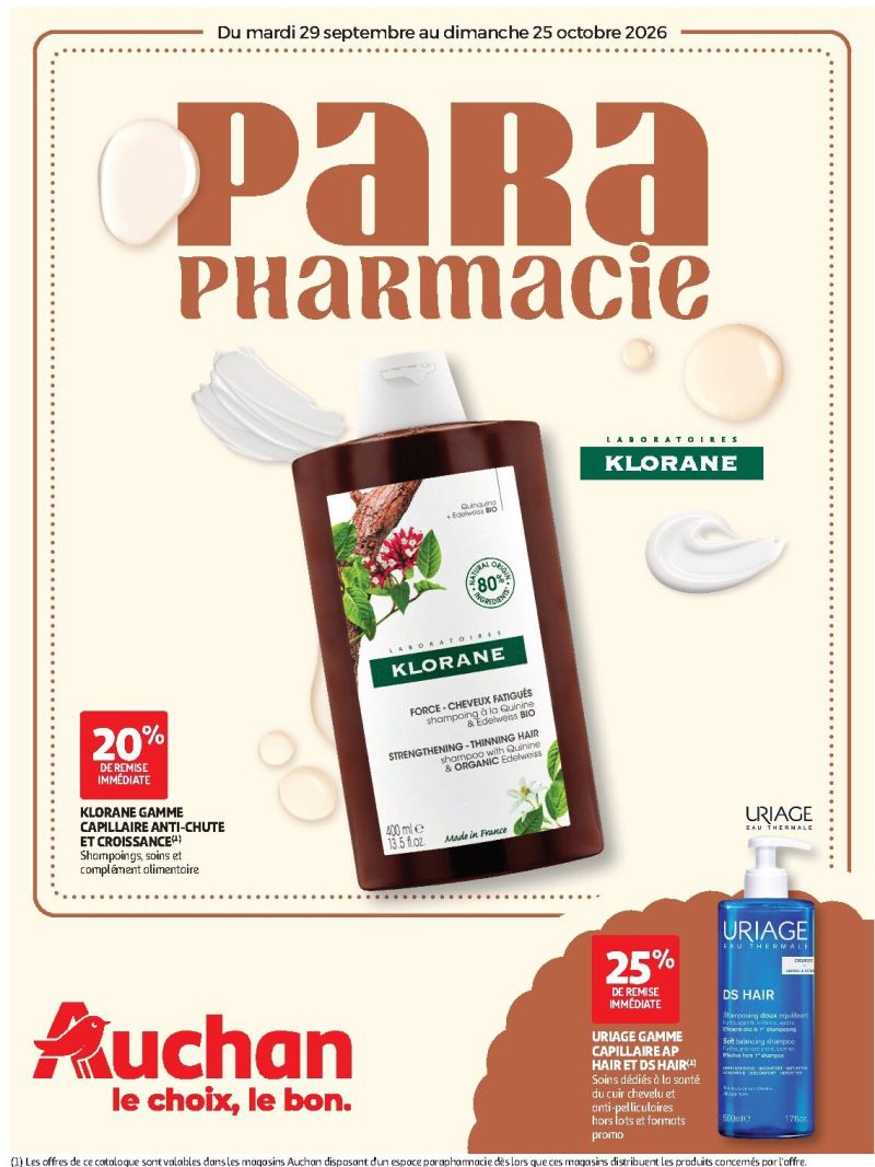 Auchan catalogue du 29/09 au 25/10/2026 – page 1