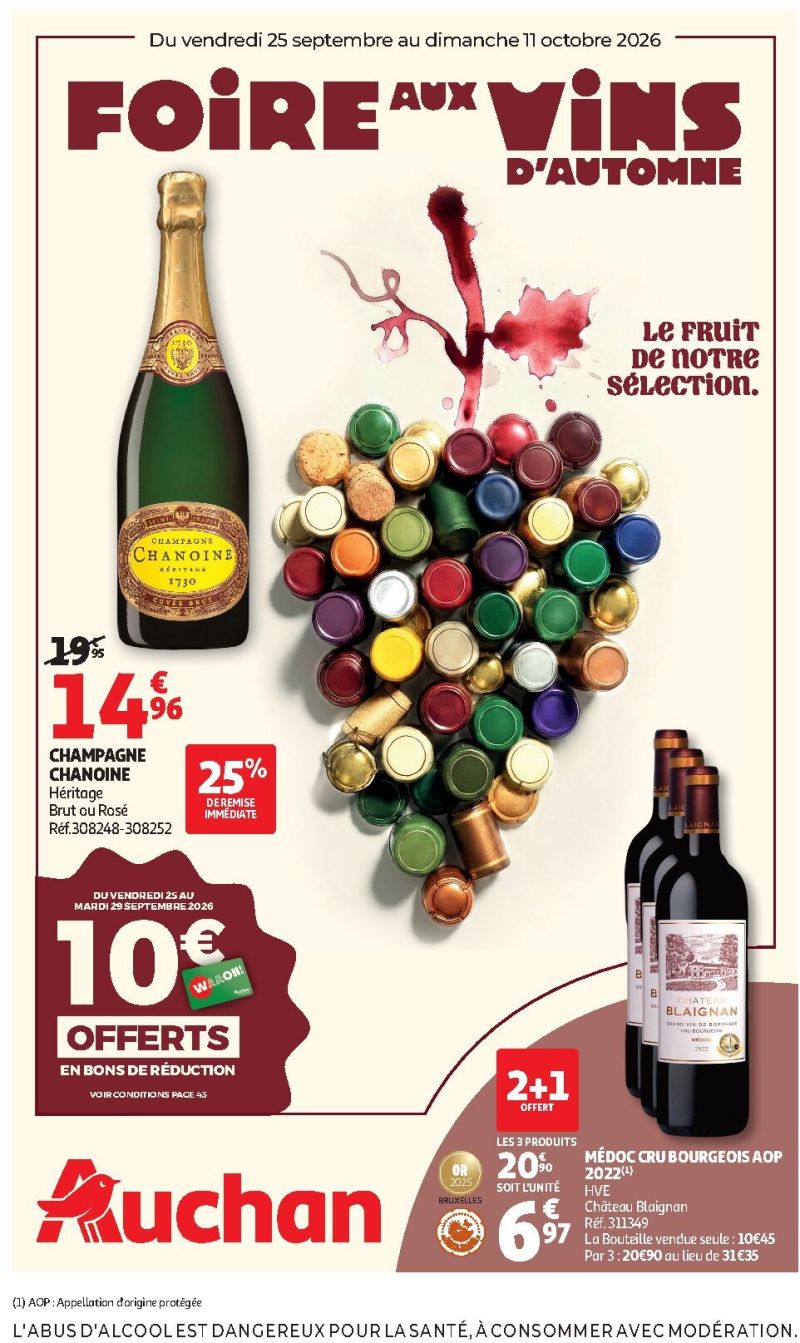 Auchan catalogue du 25/09 au 11/10/2026 – page 1