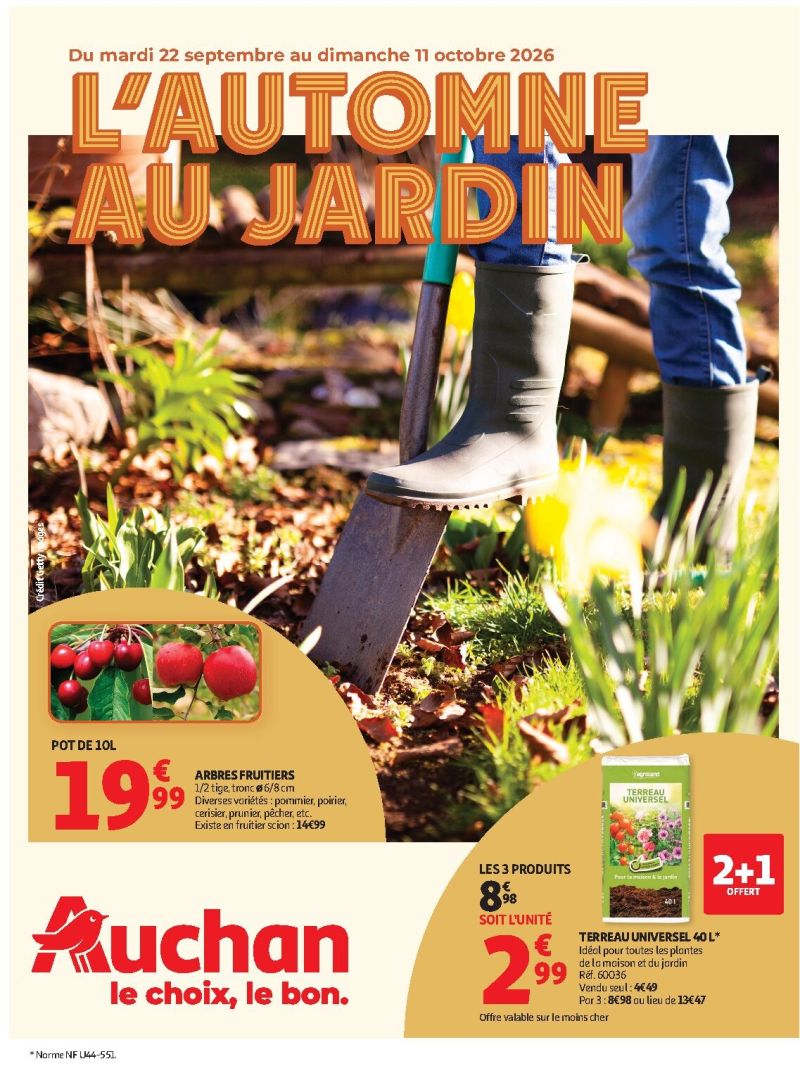 Auchan catalogue du 22/09 au 11/10/2026 – page 1