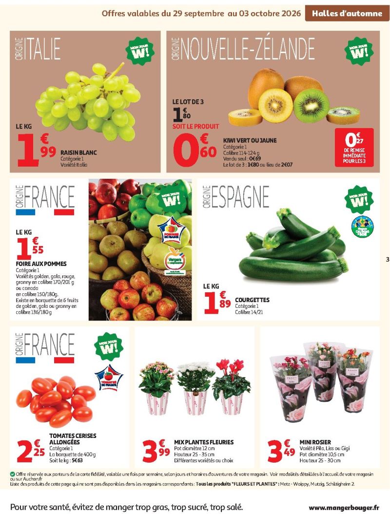 Auchan catalogue du 29/09 au 10/10/2026 – page 3