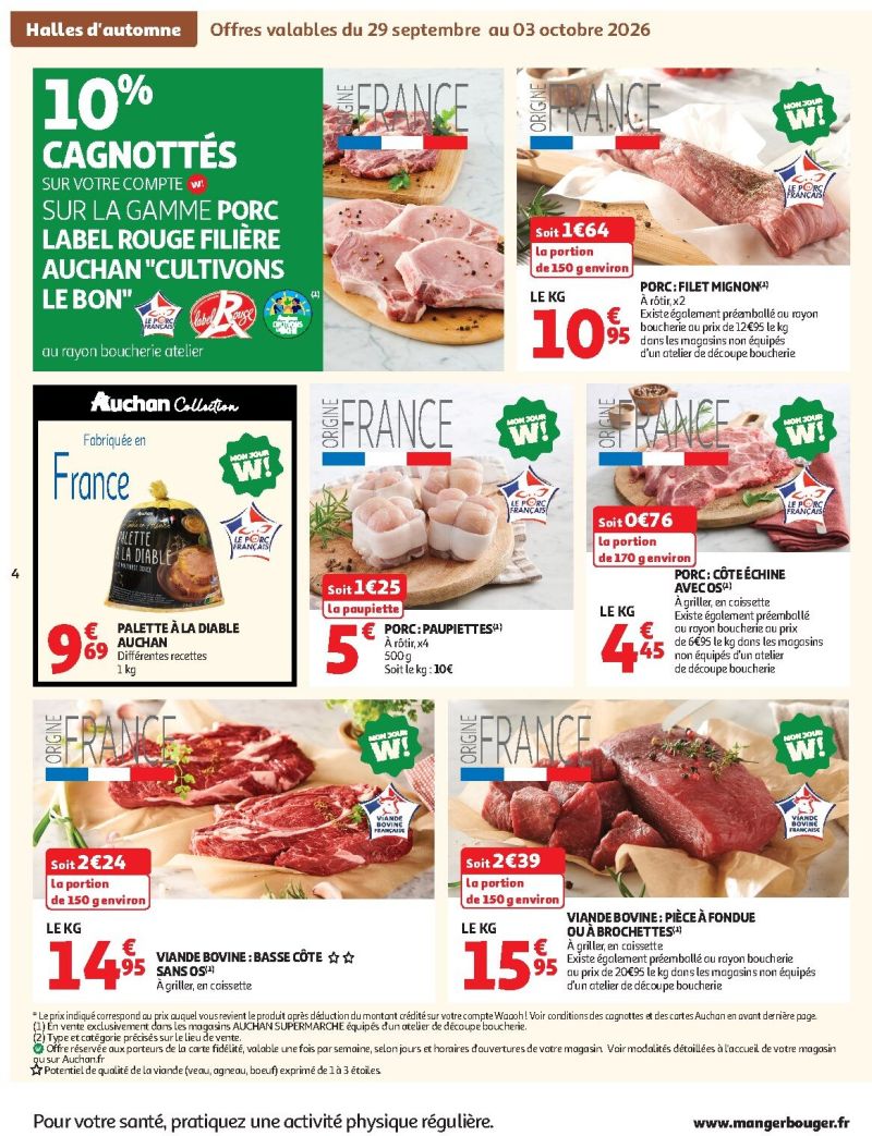 Auchan catalogue du 29/09 au 10/10/2026 – page 4