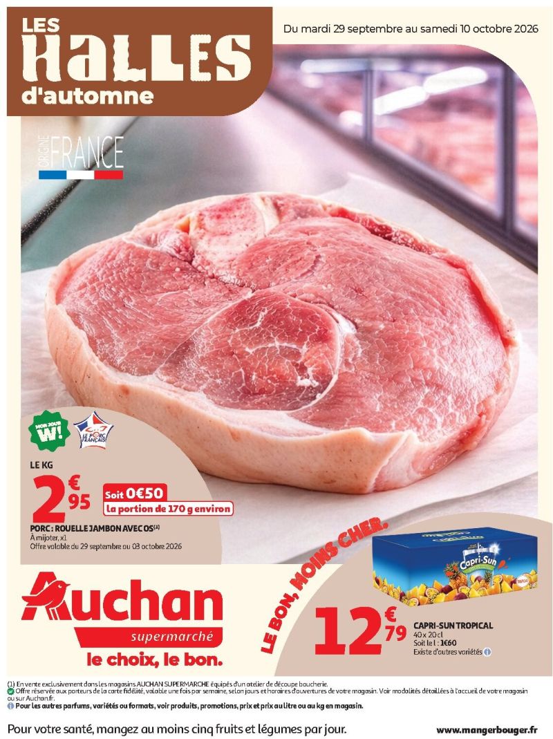 Auchan catalogue du 29/09 au 10/10/2026 – page 1