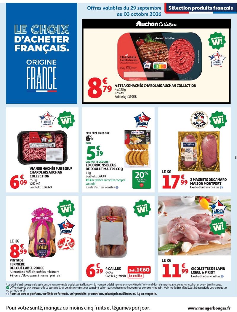 Auchan catalogue du 29/09 au 10/10/2026 – page 5