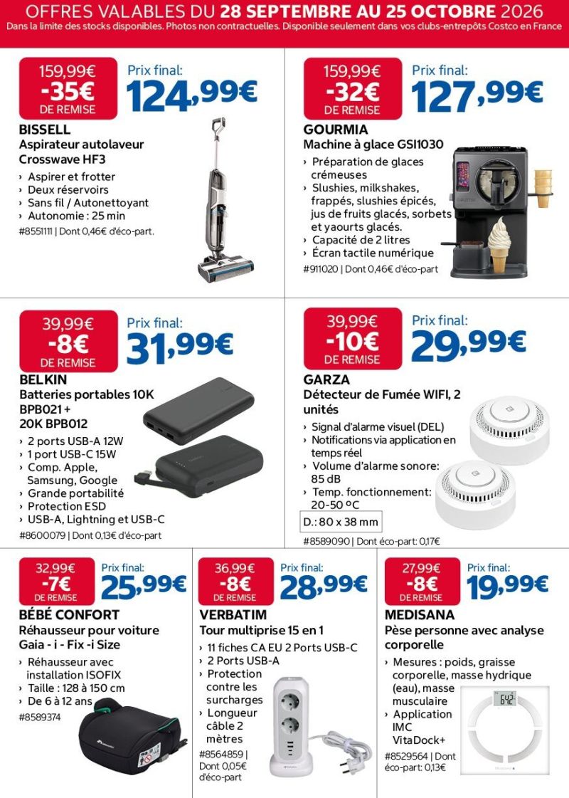 Costco catalogue du 28/09 au 25/10/2026 – page 3