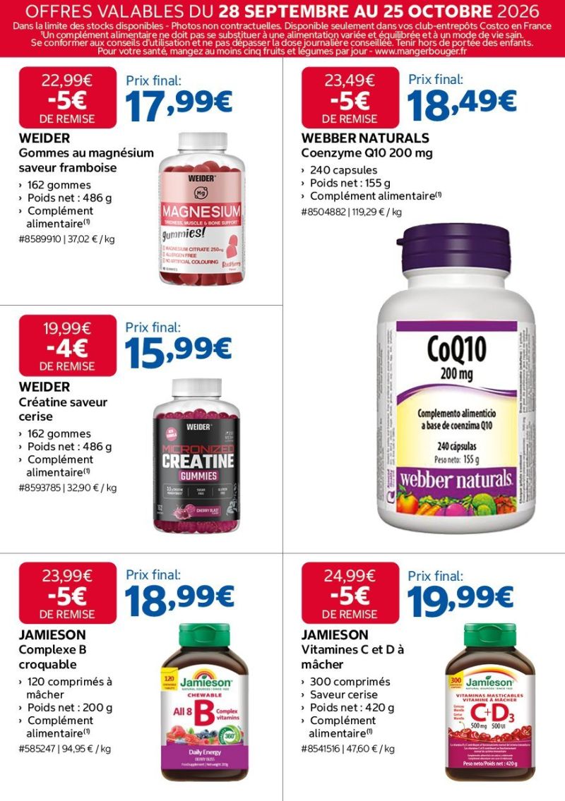 Costco catalogue du 28/09 au 25/10/2026 – page 19