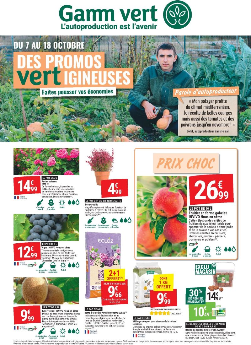 Gamm vert catalogue du 07/10 au 19/10/2026 – page 1