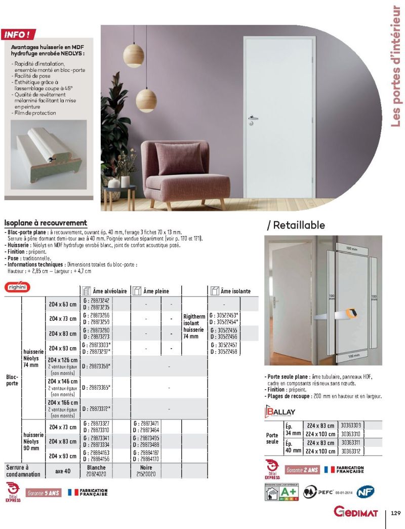 Gedimat catalogue du 01/01 au 31/12/2026 – page 129