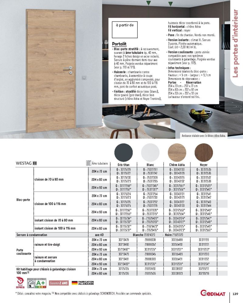 Gedimat catalogue du 01/01 au 31/12/2026 – page 139