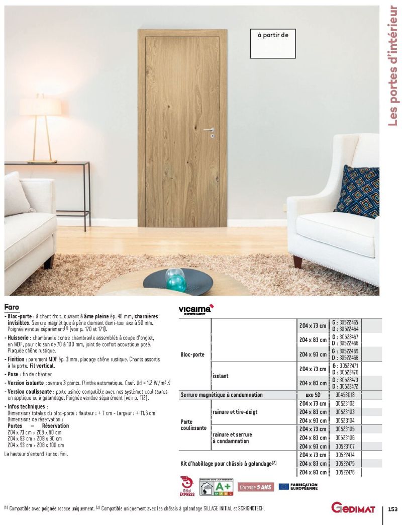 Gedimat catalogue du 01/01 au 31/12/2026 – page 153