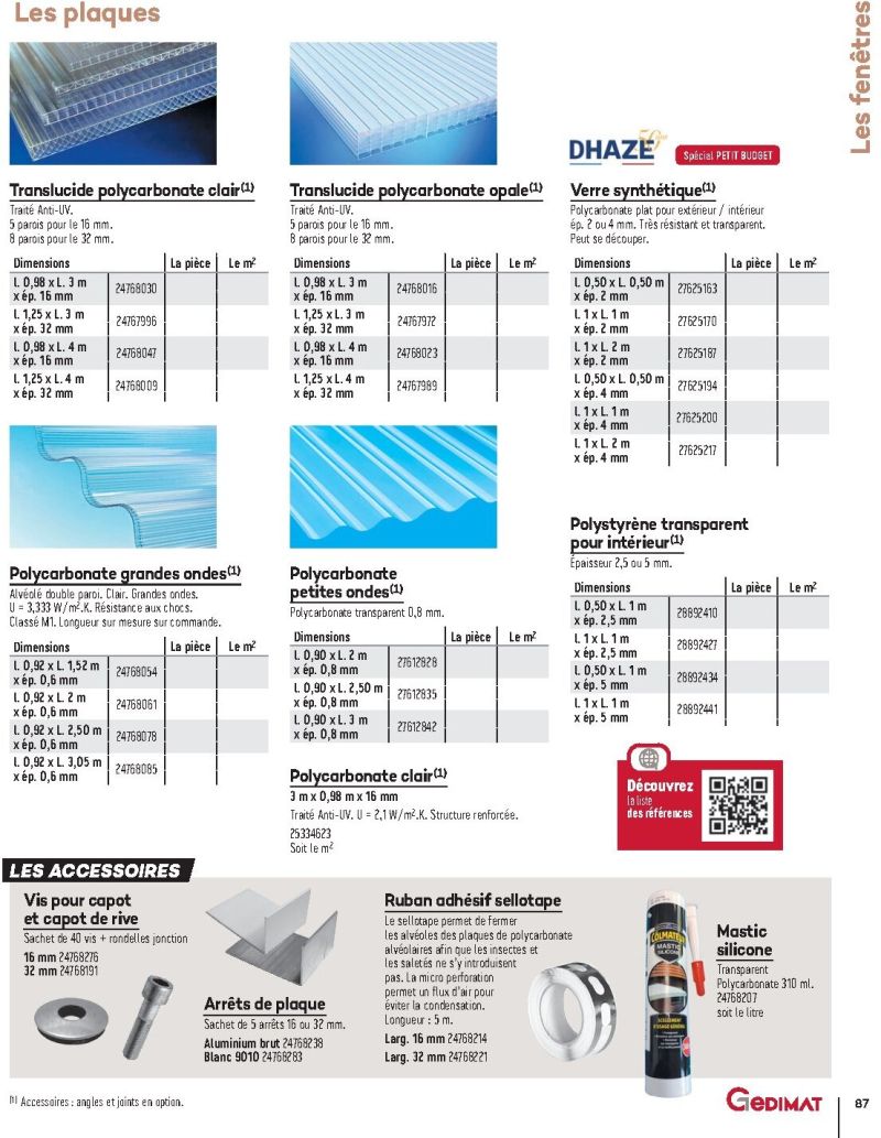 Gedimat catalogue du 01/01 au 31/12/2026 – page 87
