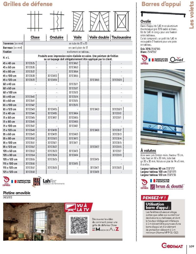 Gedimat catalogue du 01/01 au 31/12/2026 – page 109
