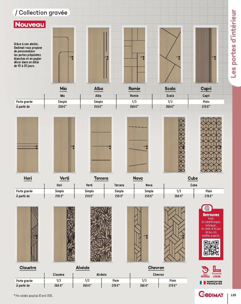Gedimat catalogue du 01/01 au 31/12/2026 – page 135