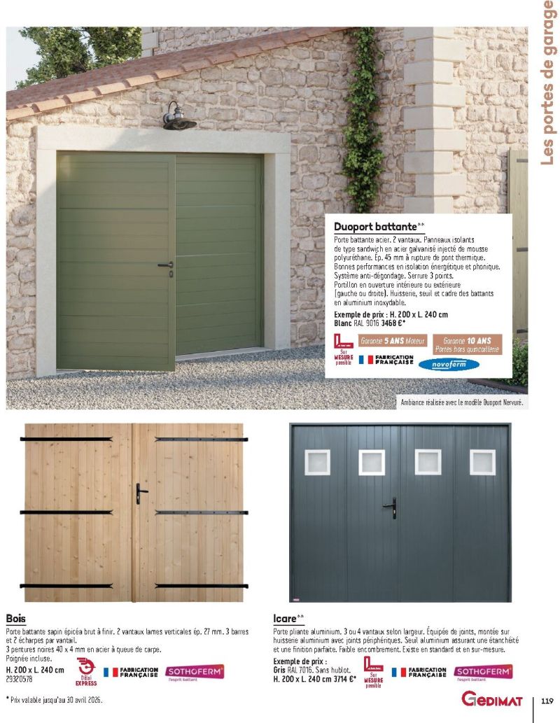 Gedimat catalogue du 01/01 au 31/12/2026 – page 119
