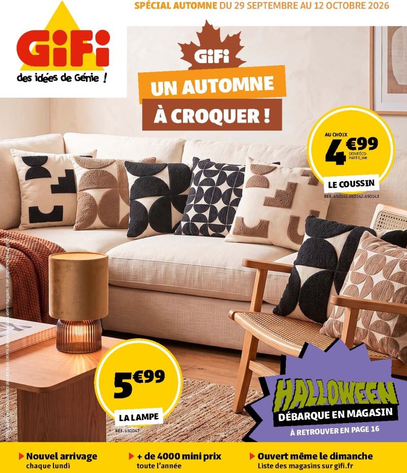 Gifi catalogue du 29/09 au 12/10/2026 – page 1