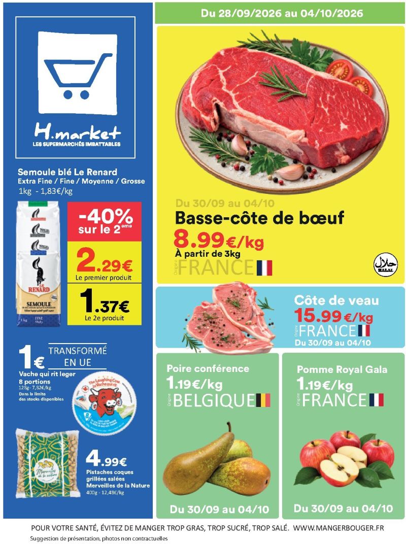 Hmarket catalogue du 28/09 au 04/10/2026 – page 1