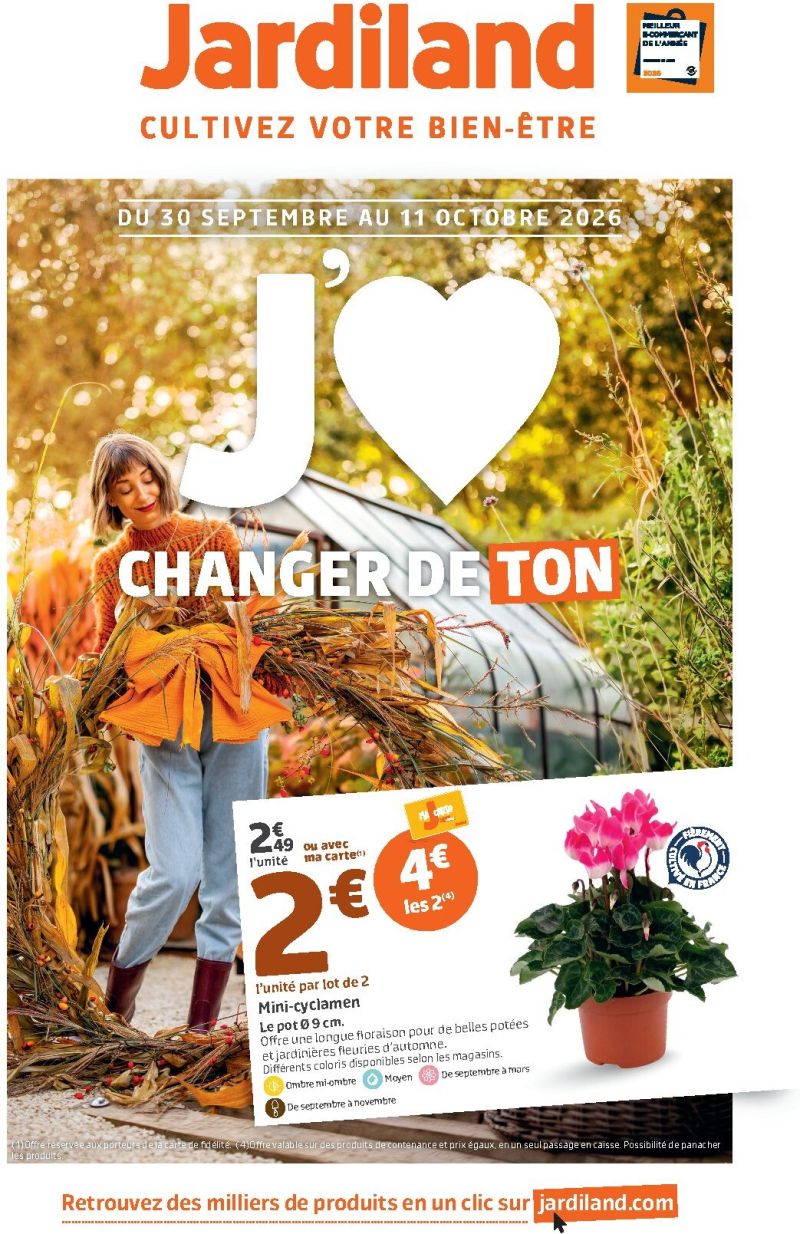 Jardiland catalogue du 30/09 au 12/10/2026 – page 1