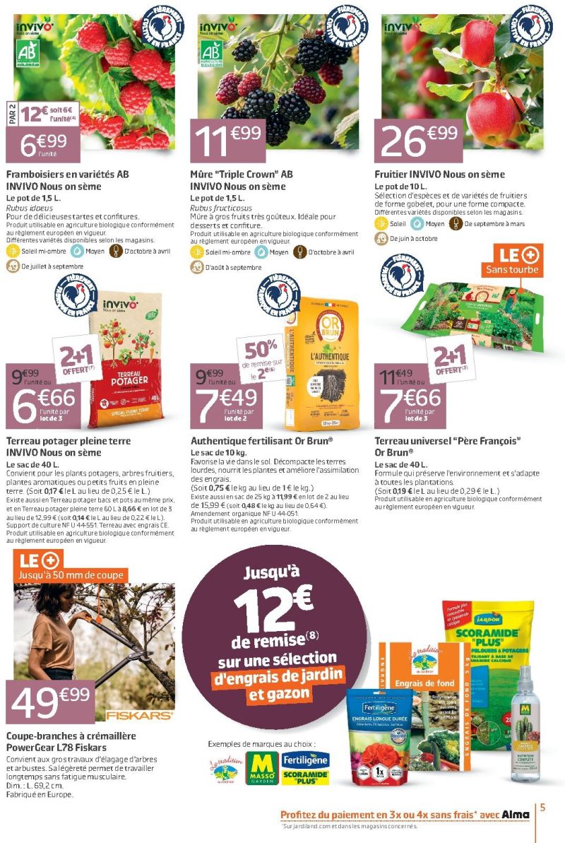 Jardiland catalogue du 30/09 au 12/10/2026 – page 5