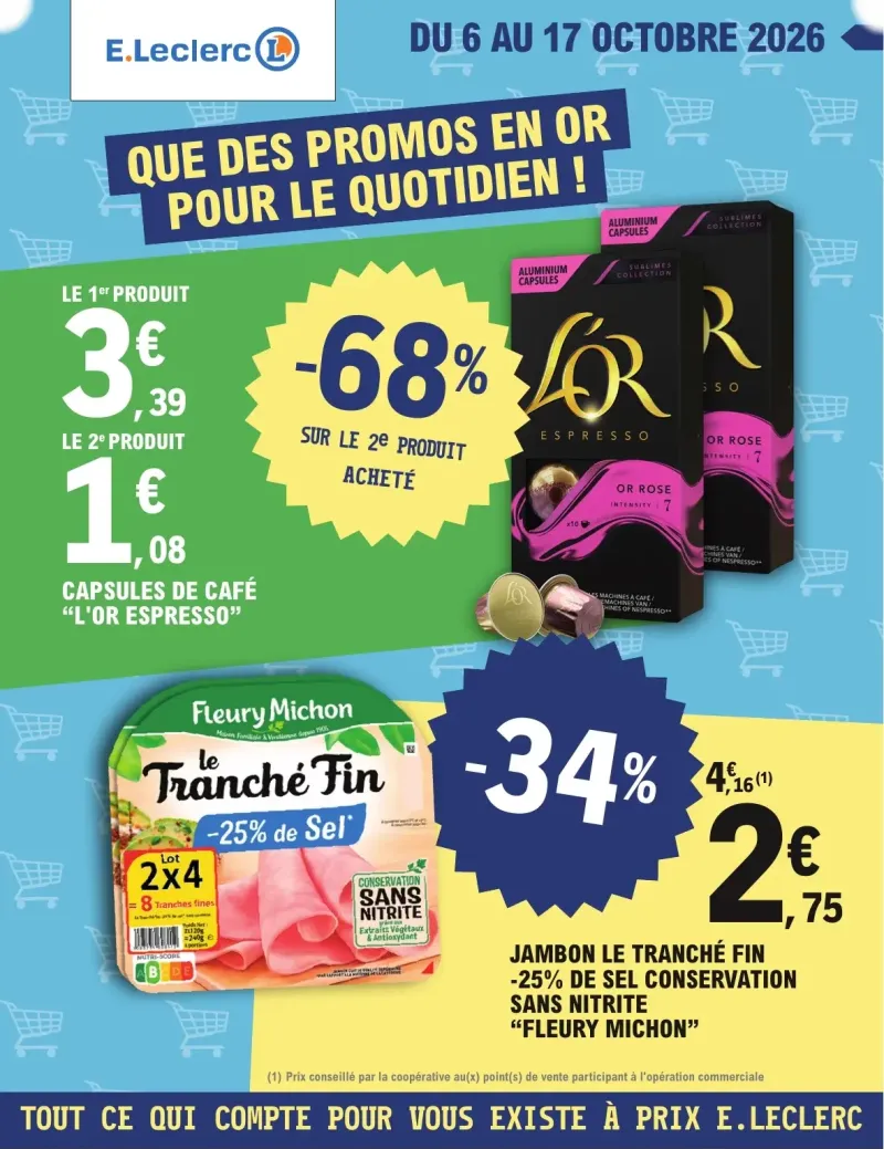 E.Leclerc catalogue du 06/10 au 18/10/2026 – page 1