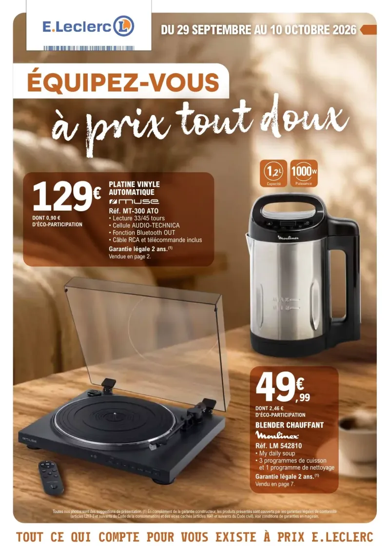 E.Leclerc catalogue du 29/09 au 11/10/2026 – page 1